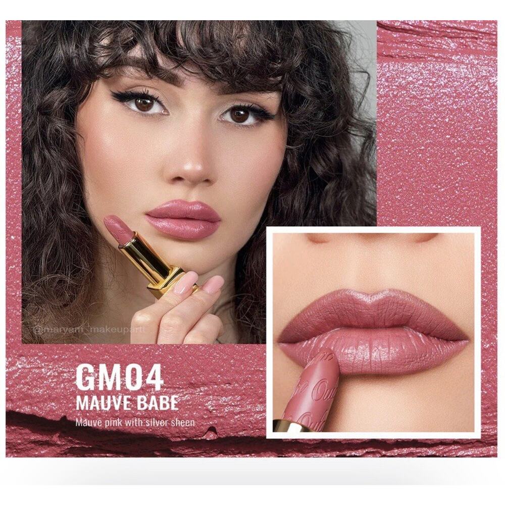 Oulac Metallic Lipstick For Women, Mauve Babe Lipcolor With Moisturizing.0.15oz